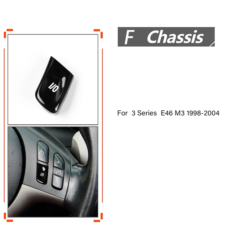 VO стиль салон автомобиля кнопка на руль украшение наклейка для BMW 3 серии E46 M3