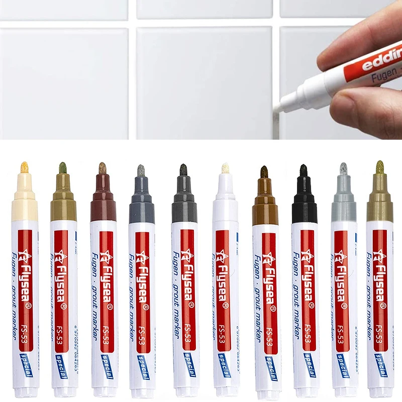

Белая Водонепроницаемая ручка-маркер для плитки, ручка для настенного шва, дополнительно для ремонта плитки, пола, ванной комнаты