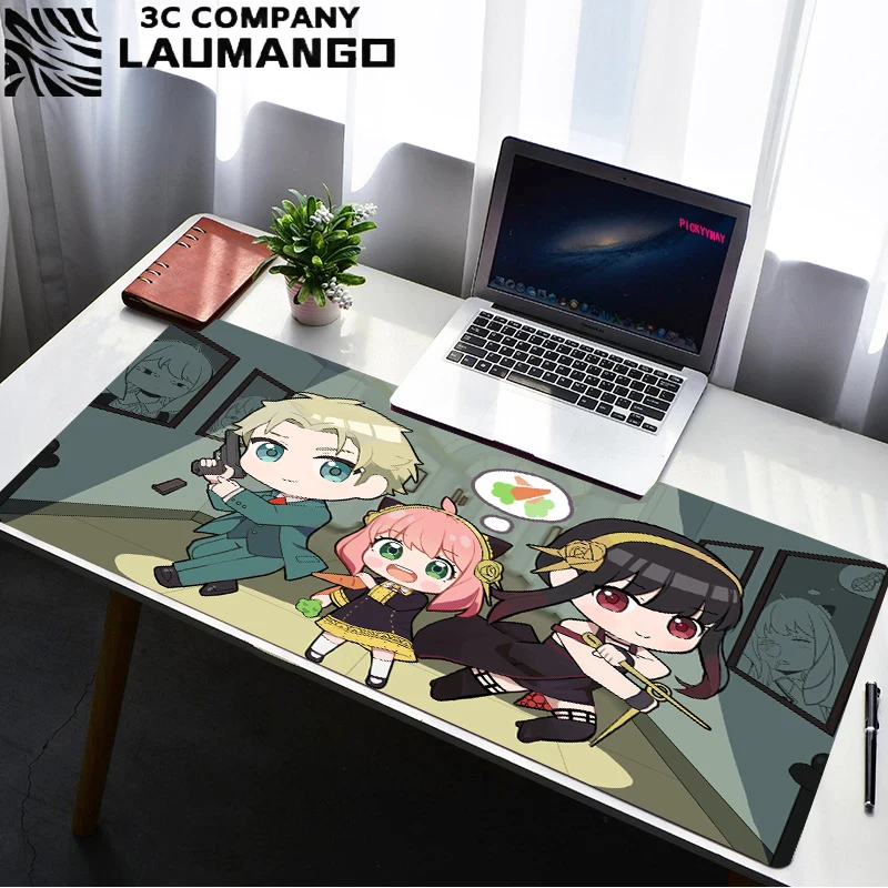 

Spy X Family Mouse Pad Kawaii Gaming Laptops Mat Speed Anime Desk Accessories Keyboard Mats Protector Cartoon Anya Xxl Mousepad