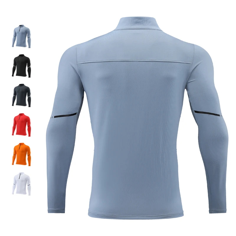 High Quality Quick Dry Men Running T Shirt Fitness Shirt Training Exercise Clothes Gym Sport Shirt Tops Lightweight Long Sleeve
