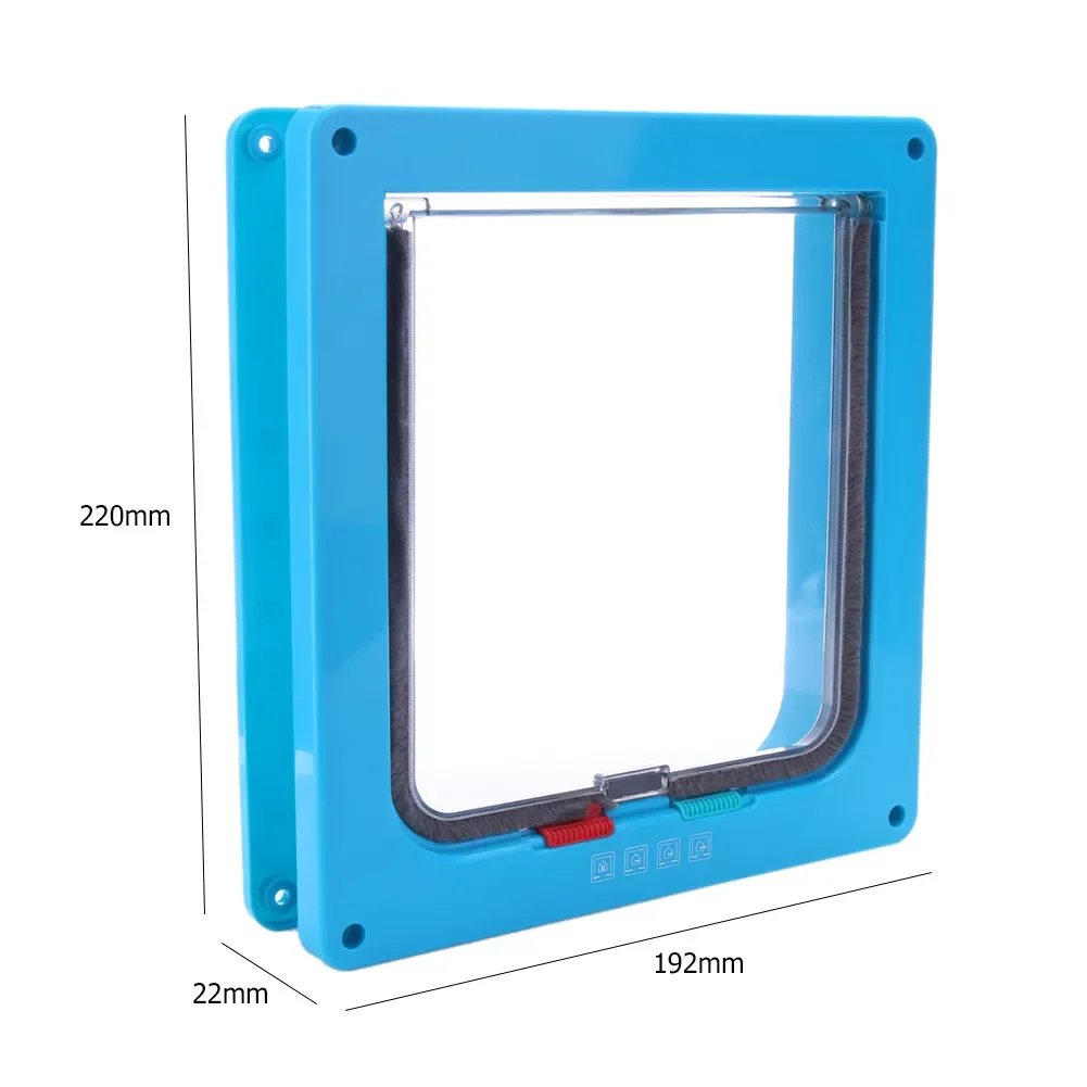 

2023NEW Pet Dog Cat Door 4 Way Flap Gate Door for Cat Puppy Dogs Pet Supplies Small Pet Gate Door Kit Cat Dogs Flap Doors