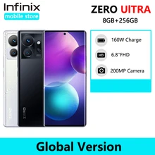 infinix Zero Ultra 5G 8GB 256GB Smartphone D920 6nm 5G Processor 180W Thunder Charge Mobile Phone 200MP 6.8" AMOLED