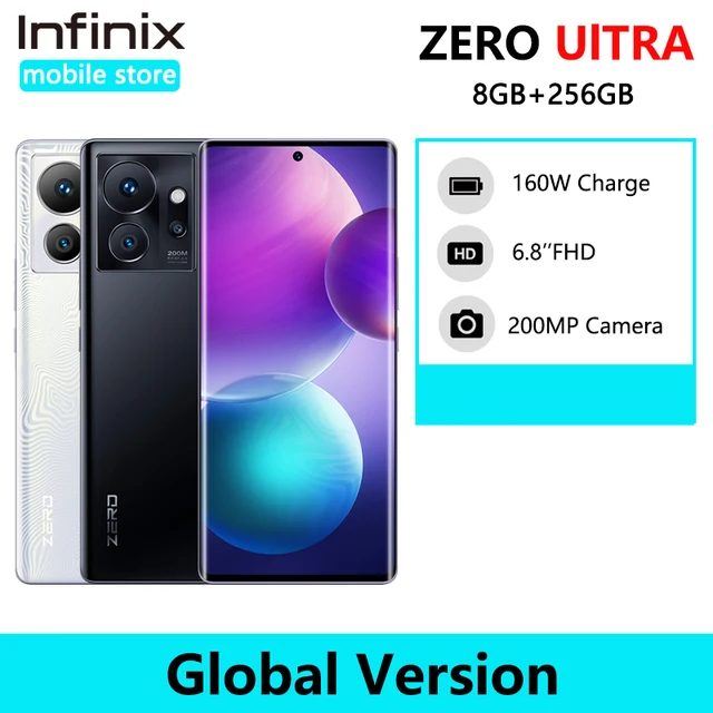 Смартфон infinix Zero Ultra 5G 8 Гб 256 ГБ D920 6nm 5G процессор 180 Вт Thunder Charge мобильный телефон 6,8 МП "AMOLED 1