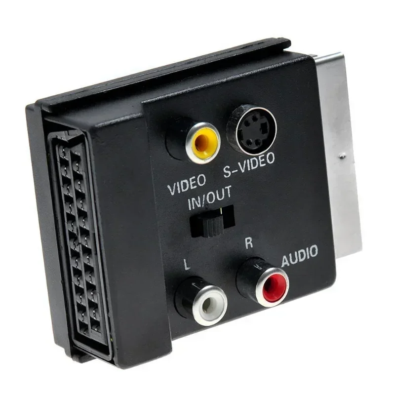 1 шт. 21Pin Scart на 3 RCA S-видео адаптер Композитный SVHS S-Video AV TV для видео DVD-рекордера