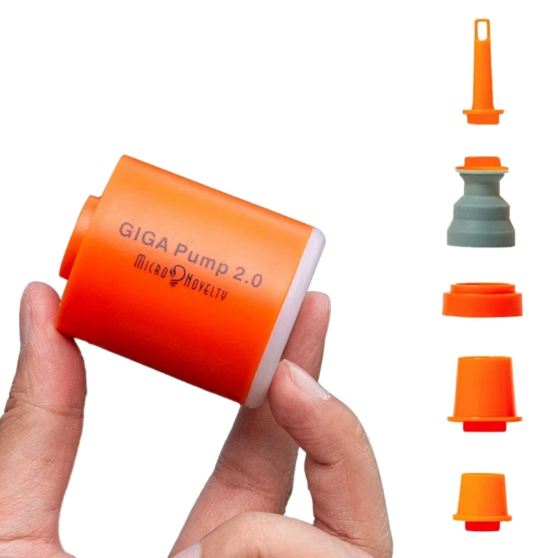 

Giga Pump 3-In-1 Portable Mini Electric Inflator USB Charging Outdoor Air Pump Mattress Boat Vacuum Pump Camping Latern