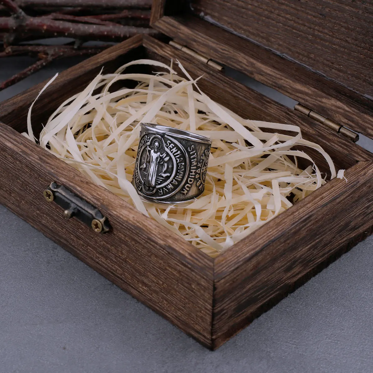 Мужское кольцо в стиле хип-хоп из нержавеющей стали