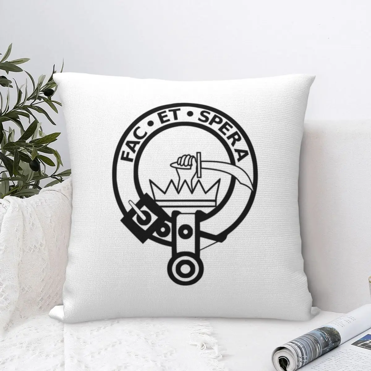 

Crest Badge Of Clan Matheson Classic Pillowcase Pillow Case Cushion Cover Home Sofa Car Decorative Throw Pillow Printing Square