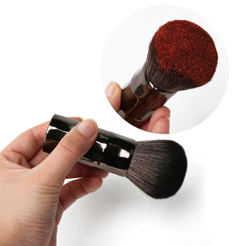 

SEPROFE Single blush brush portable loose powder brush round head oblique head repair makeup brush super soft hair beauty tool