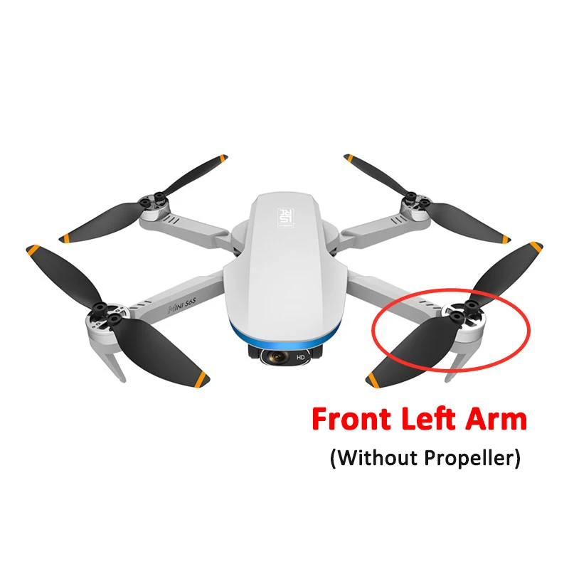 

LS-S6S LSRC S6S Mini Drone Motor Arm Spare Part Front Rear Arm with Engine RC Quadcopter S6S DIY Replacement Accessory