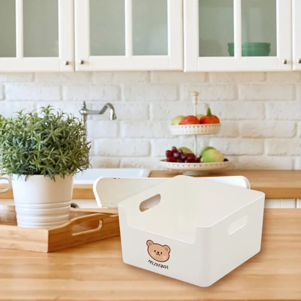 

Storage Container Durable Anti-deform Handle Design Cabinet Sundries Storage Basket Daily Use Storage Basket Storage Case
