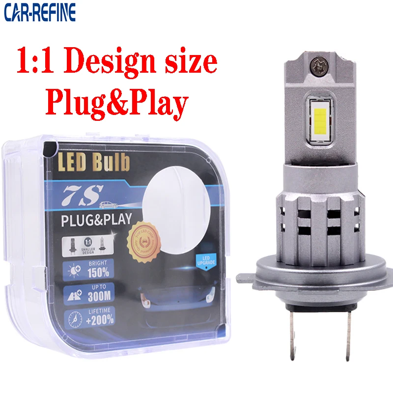 2 шт. Автомобильные светодиодные лампы H1 H7 H8 H9 H11 9005 9006 9012