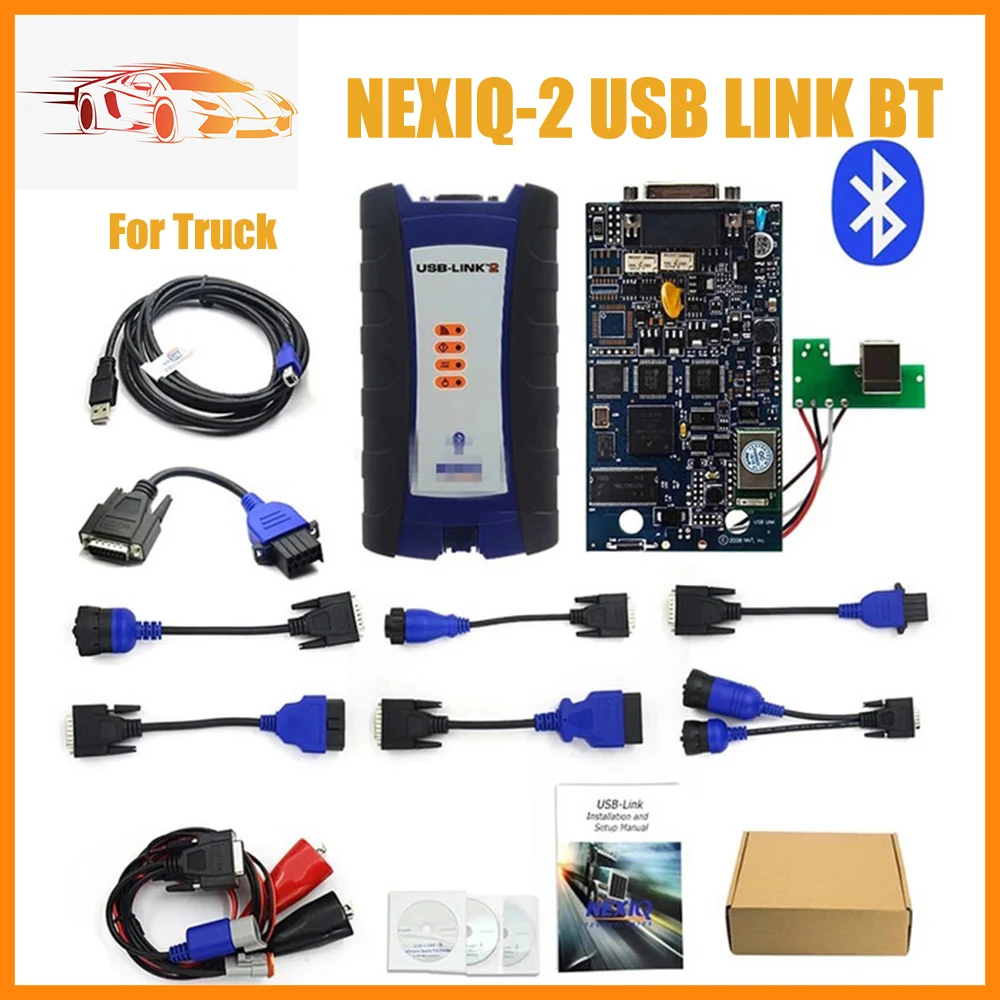 

NEXIQ-2 USB Link N2 125032 Bluetooth интерфейс сканирования OBD2 для дизельного Тяжелого Грузовика поддержка XP и Windows 7 Бесплатная доставка