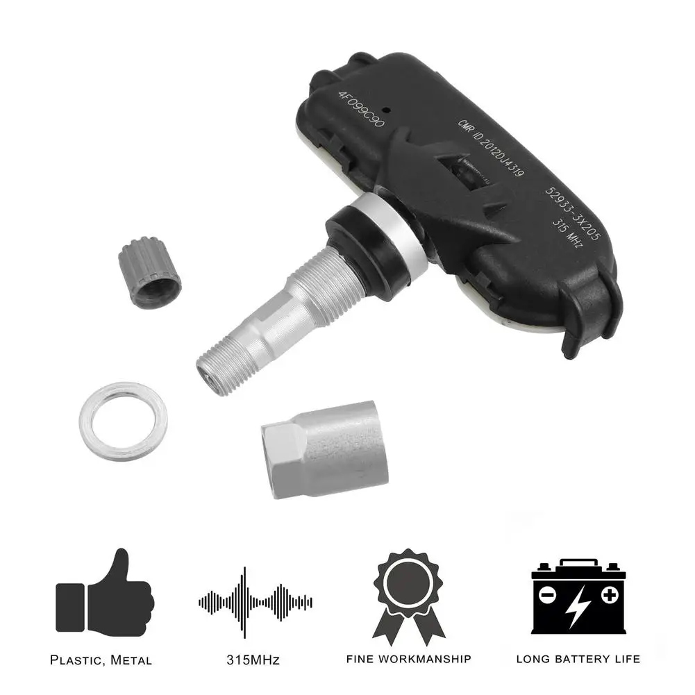 Датчик давления в шинах автомобиля Tpms датчик 315 МГц запасные части совместимы с Elantra 2014-2016 52933-3x205