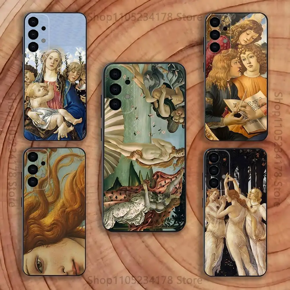 Фото Чехол Sandro Botticelli Renaissance Art для Samsung Galaxy S21 S25 FE S24 S23 Ultra S20 S9 S22 Plus S10 Чехол из ТПУ №1