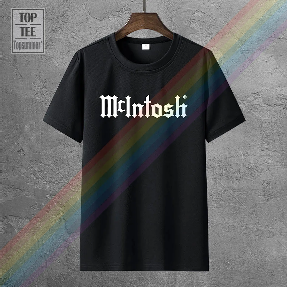 

Mcintosh Home Audio Logo Men T-Shirt Men Funny Print Women Tops Tee Casual O-Neck Tshirts
