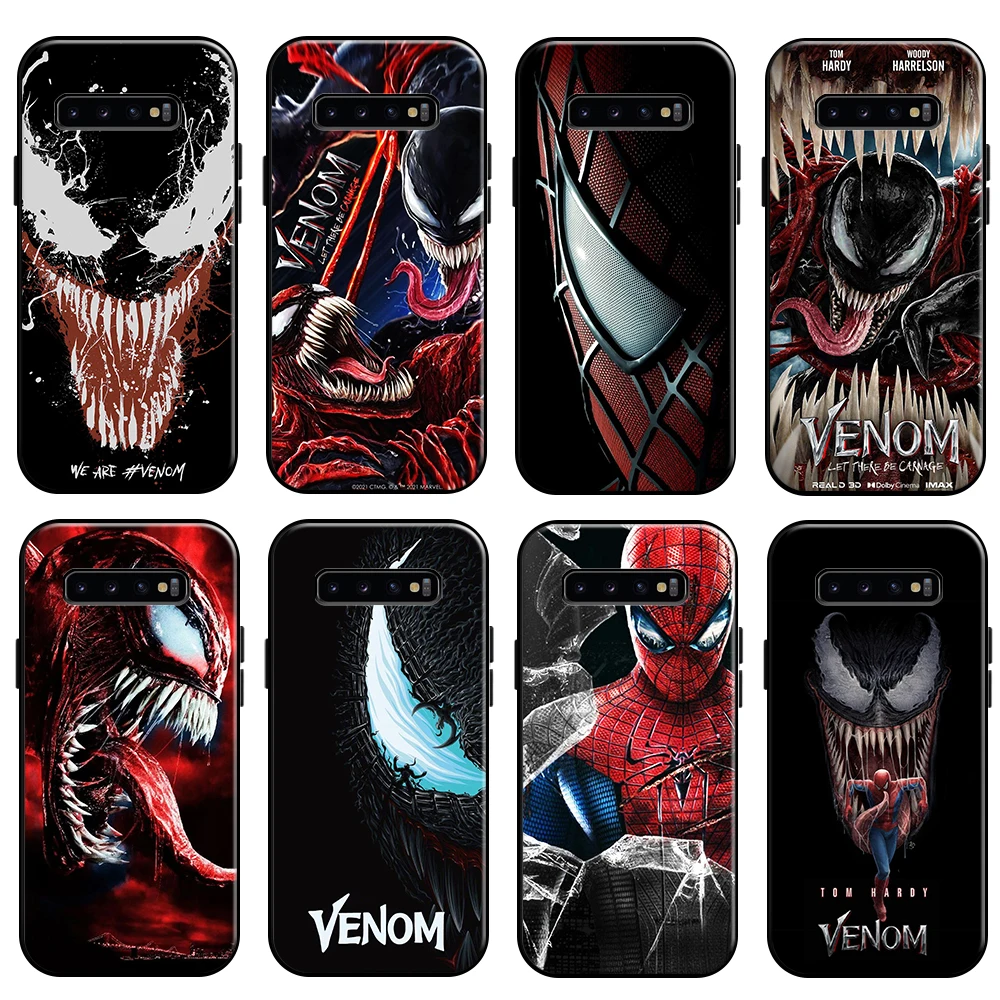 

Spiderman Venom Deadpool Phone Case For Samsung Galaxy S10 5G S10E S10 Lite S10 Plus Black Funda Back Soft Coque Silicone Cover