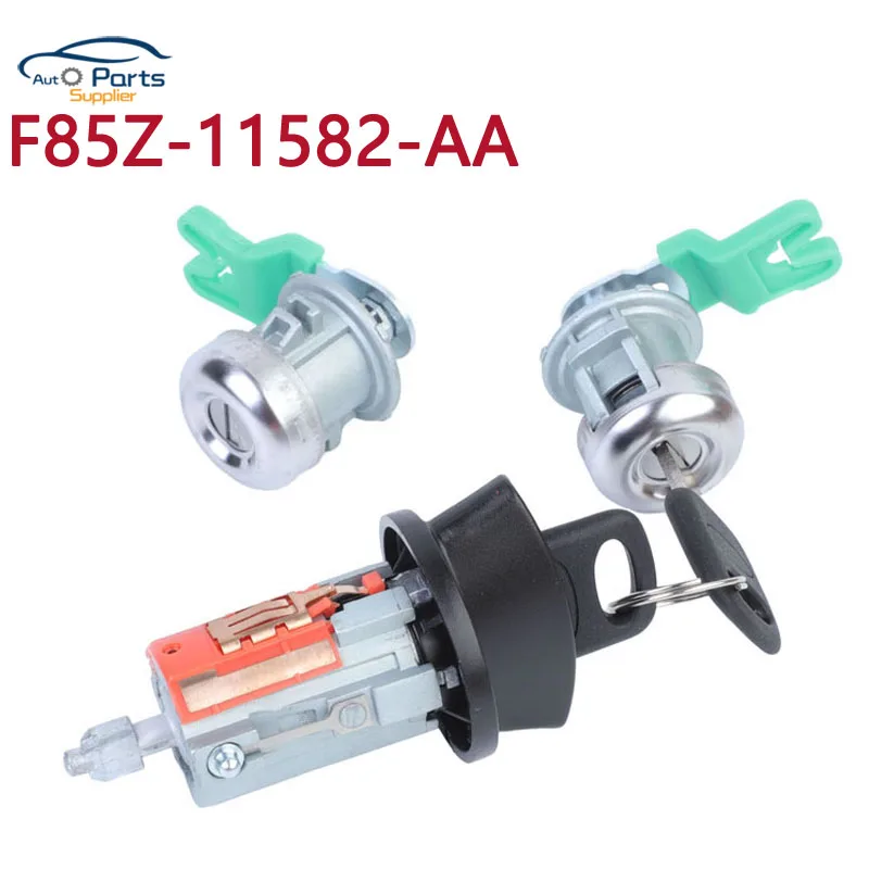

New F85Z-11582-AA F85Z11582AA Lock Door Lock Barrel Cylinder With 2 Keys for Ford Mazda Mercury Lincoln