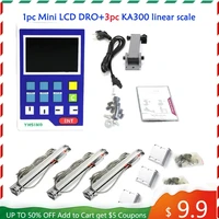 11 languages mini lcd dro kit digital readout display and ka300 linear scale glass encoder for lathe milling grinder machines