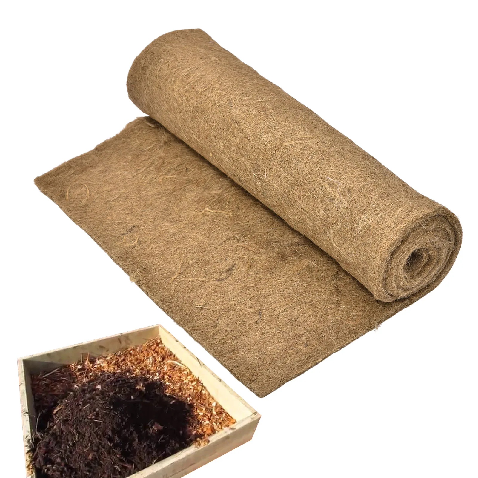 

Blanket Natural Liner Fits Any Worm Bin Bag Subpod Keep Worms Dark Moist & Warm Jute Fiber Mat All-Natural Biodegradables Jute