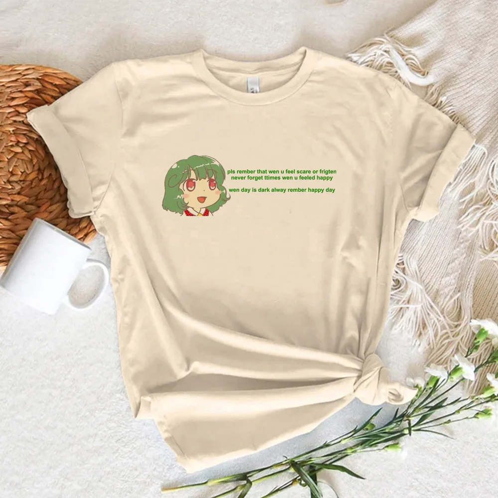 Футболка Touhou женская дизайнерская футболка с рисунком манги Женская смешная из