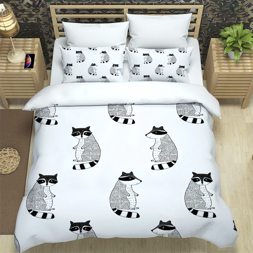 

Cartoon Abstract Animal Series Pattern Bed And Quilt Set Comes In A Wide Range Of Sizes And Styles 100% Polyester