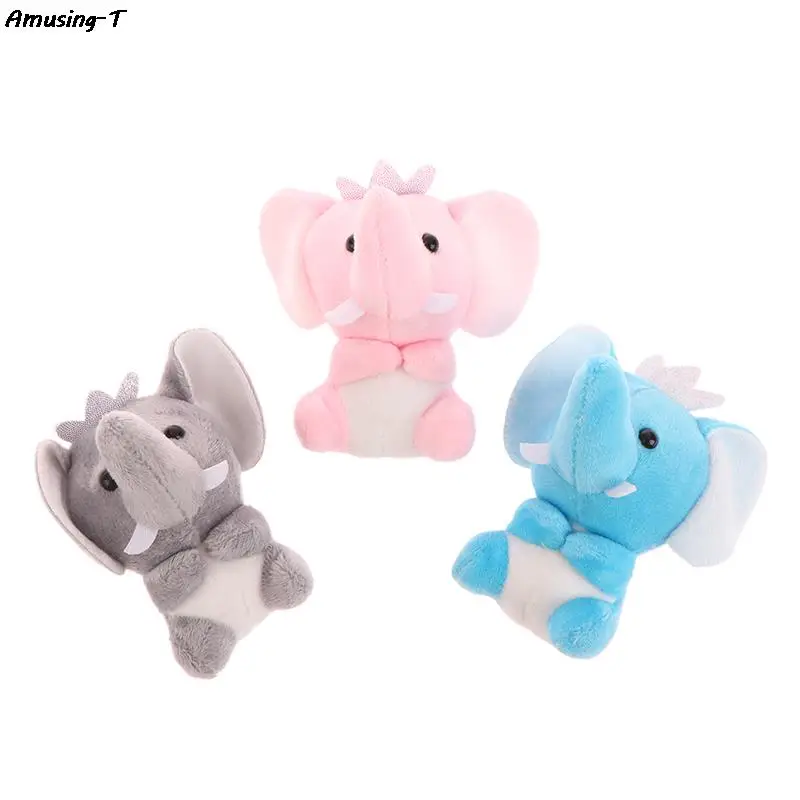 

Elephant Plush Toy Cartoon Animal Pendant Soft Stuffed Doll Keychain Backpack Car Bag Key Ring Decor Kid Gift