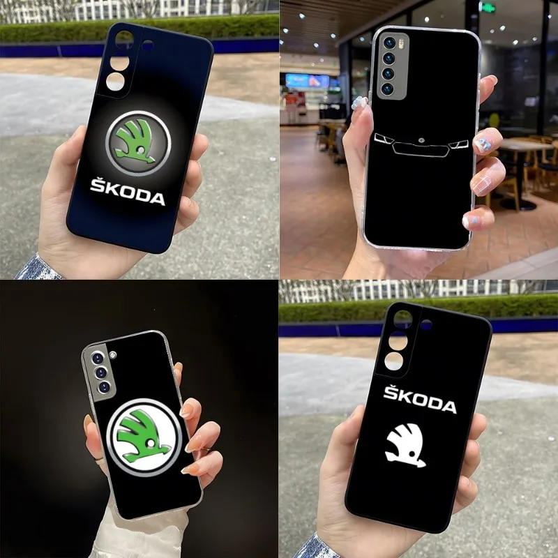 

Cool SkodaS Car Phone Case New For Samsung S23 Note 20 10 S30 S 22 10E Fe Pro Plus Ultra A12 A42 A71 A91 M32 Silicon Cover
