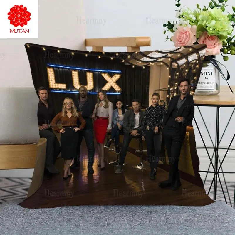

New Arrival Funny Lucifer TV Pillow Case For Home Decorative Pillows Cover Invisible Zippered Throw PillowCases 40X40,45X45cm