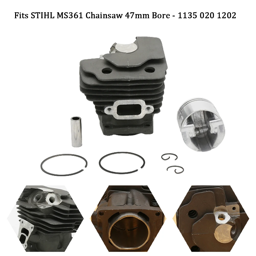 

47 мм фотоэлемент и поршень в сборе для бензопилы Stihl MS362 MS362C 1140 020 1208 Запчасти для двигателя бензопилы