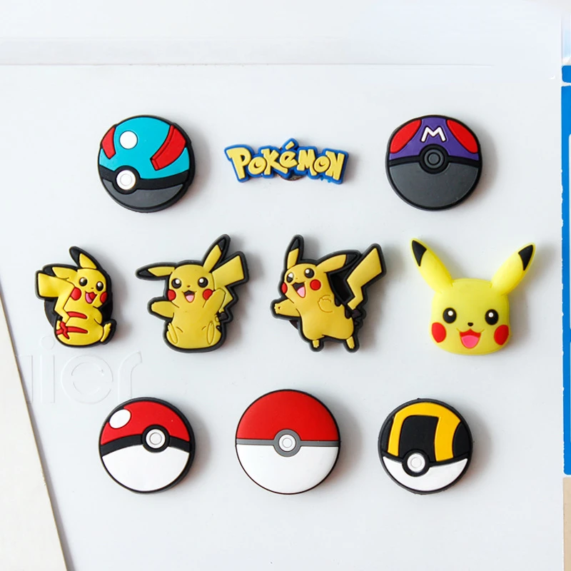

5/10pcs Pokemon Pikachu Refrigerator Magnetic Sticker Cartoon DIY Fridge Decoration Anime Photo Message Board Stickers Kids Gift