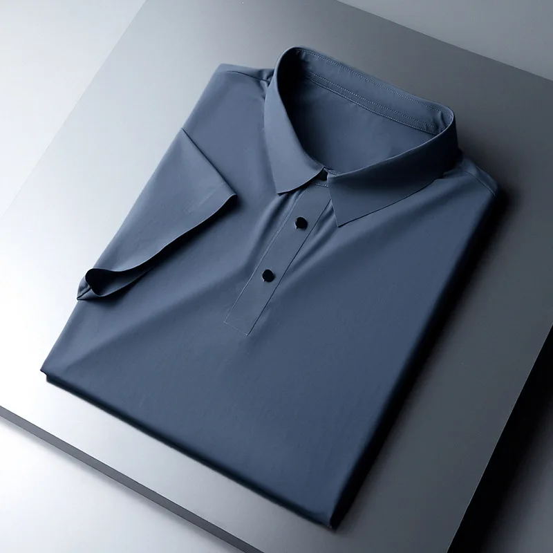 

Men's Luxury Polo Shirt 2022 Summer Polo Shirt Men Short Sleeve Polo Shirts Solid Color Casual Fashion Tops Clothes High Quality
