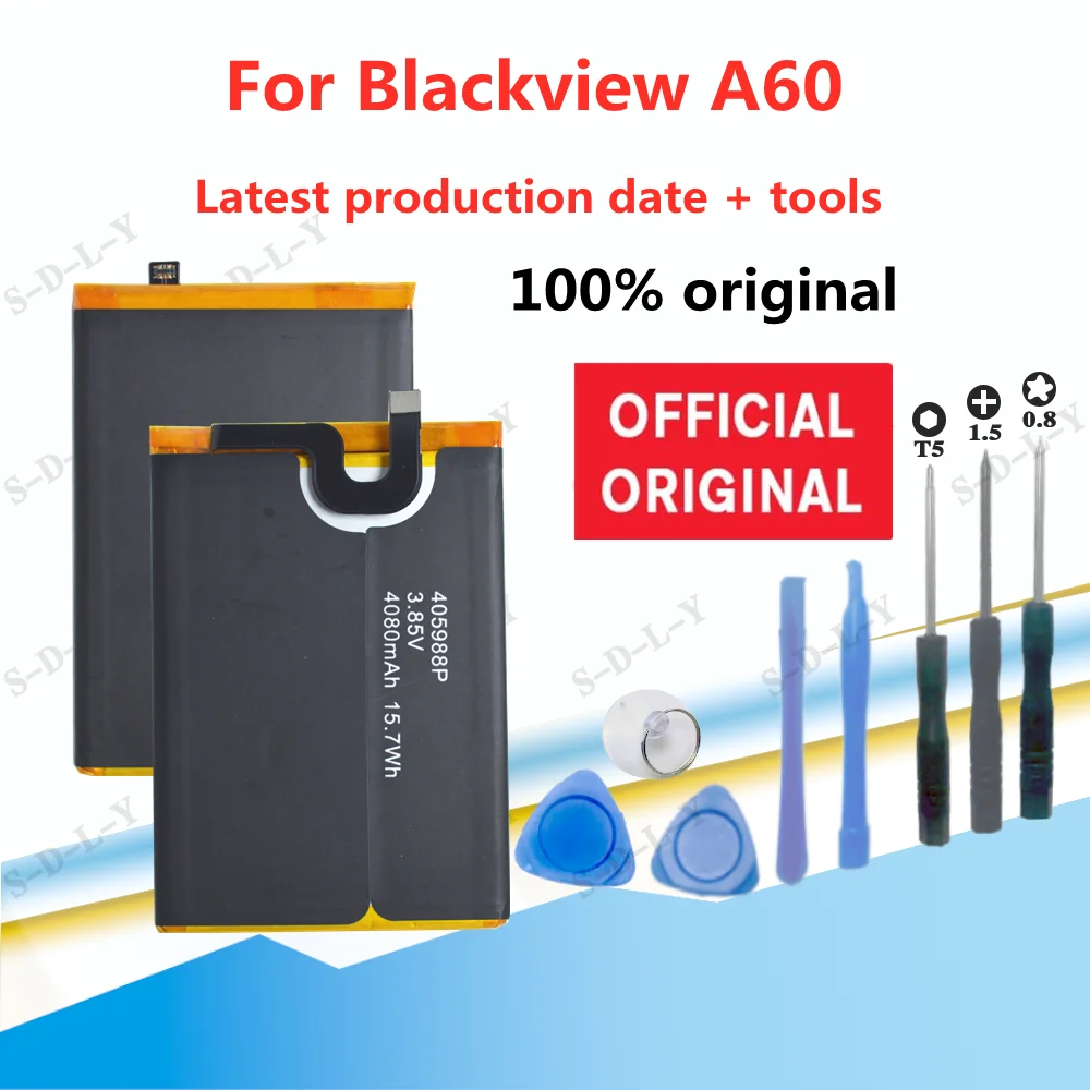 100% Оригинальный аккумулятор 4080 мАч для Blackview A60 405988p мобильный телефон