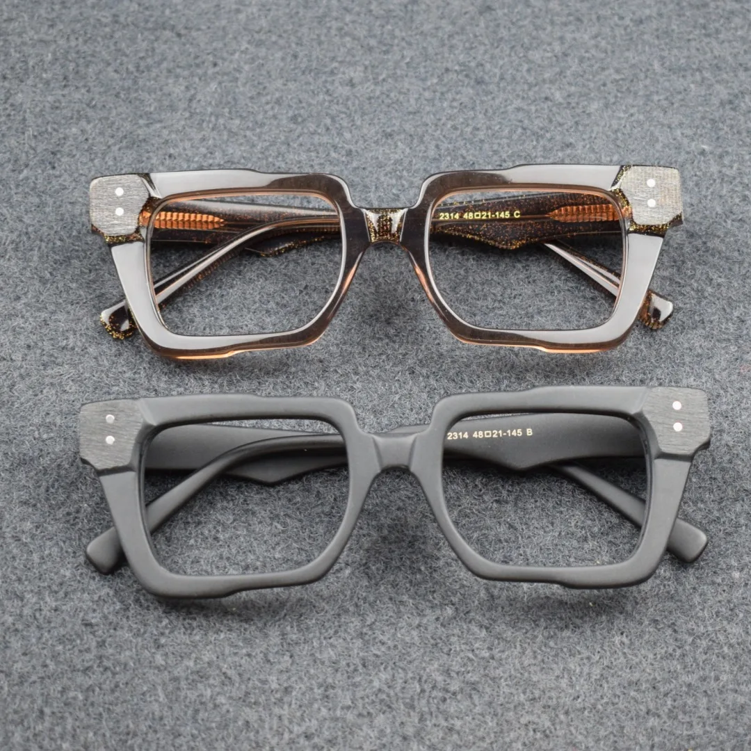 Квадратные персонализированные очки в стиле ретро для мужчин и женщин модная