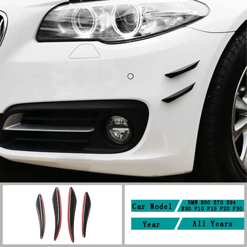 

Carbon Fiber Car Accessories Interior Spoiler Air Knife Modification Cover Trim Stickers For BMW E60 E70 E84 E90 F10 F15 F20 F30