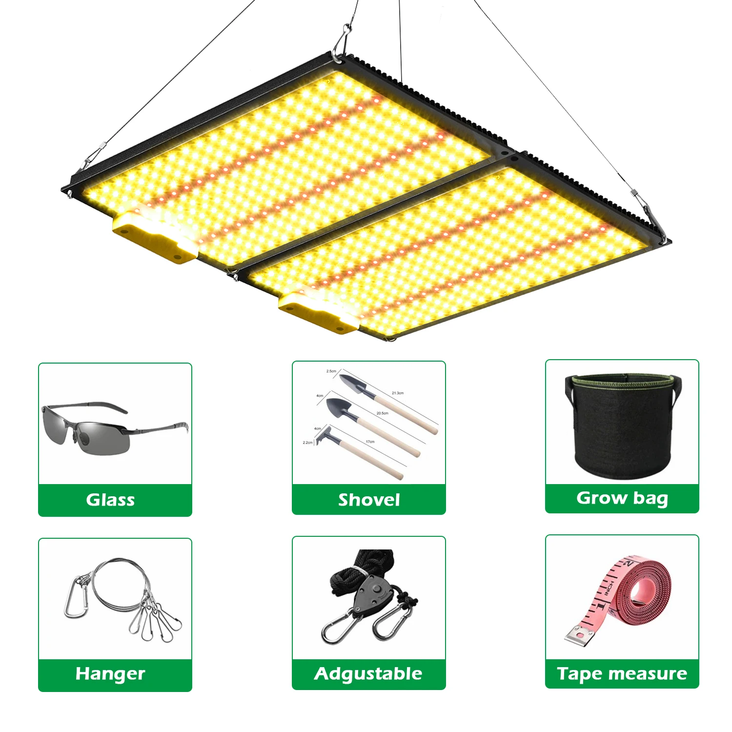 Dimmable Samsung Quantum LED Board Full Spectrum Led Grow Light 1000w/2000w with LM281b 3000K and 660nm red