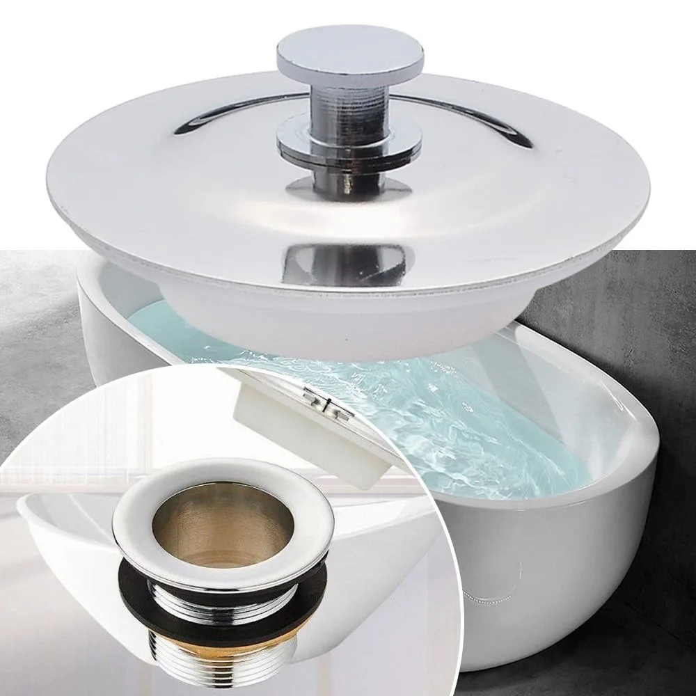 Универсальная пробка для ванной из нержавеющей стали латунная прокладка 40 мм