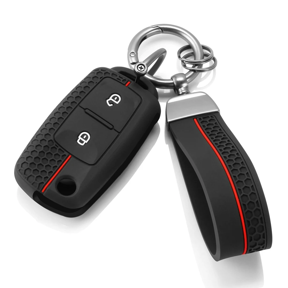 

Силиконовый Чехол Для Ключей Volkswagen Polo Passat Golf 4 5 6 MK5 MK6 Eos Bora Beetle TSI - Новый Аксессуар Для Ключей Автом...