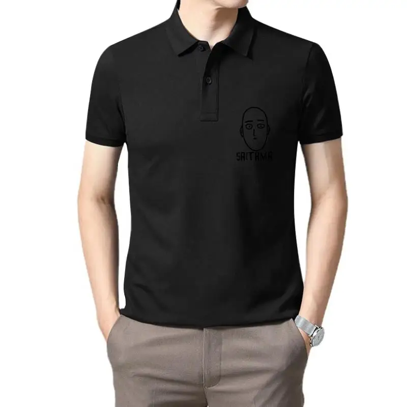 

Мужская одежда для гольфа, забавная Толстая Мужская Повседневная футболка-поло с мультяшным аниме Сайтама, Прямая поставка