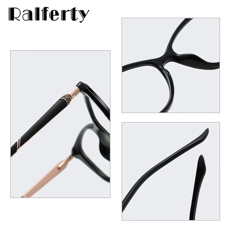 Ralferty 2022 модные очки кошачий глаз прозрачная оправа компьютерный блок синий