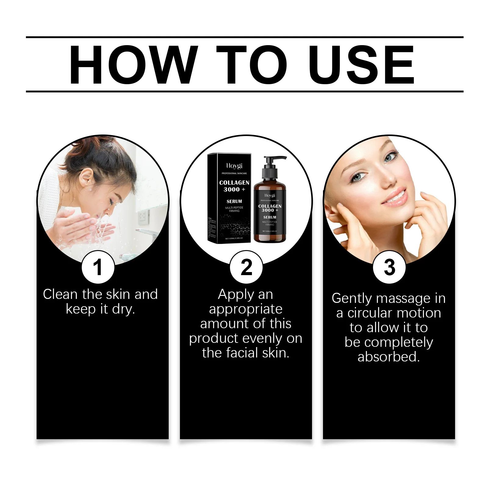 Сыворотка Hoygi с гиалуроновой кислотой увлажняющий уход за кожей осветляющая