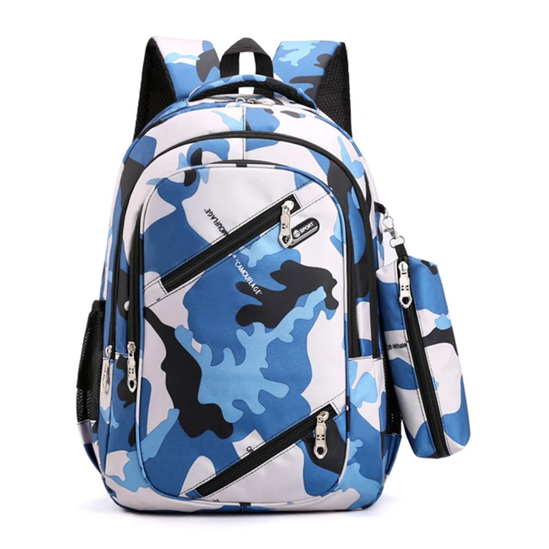 

Travel Kids School bag Camouflage Men Backpacks Cool Boy Military School Bags For Teenage Boys Girls School Backpack sac mochila