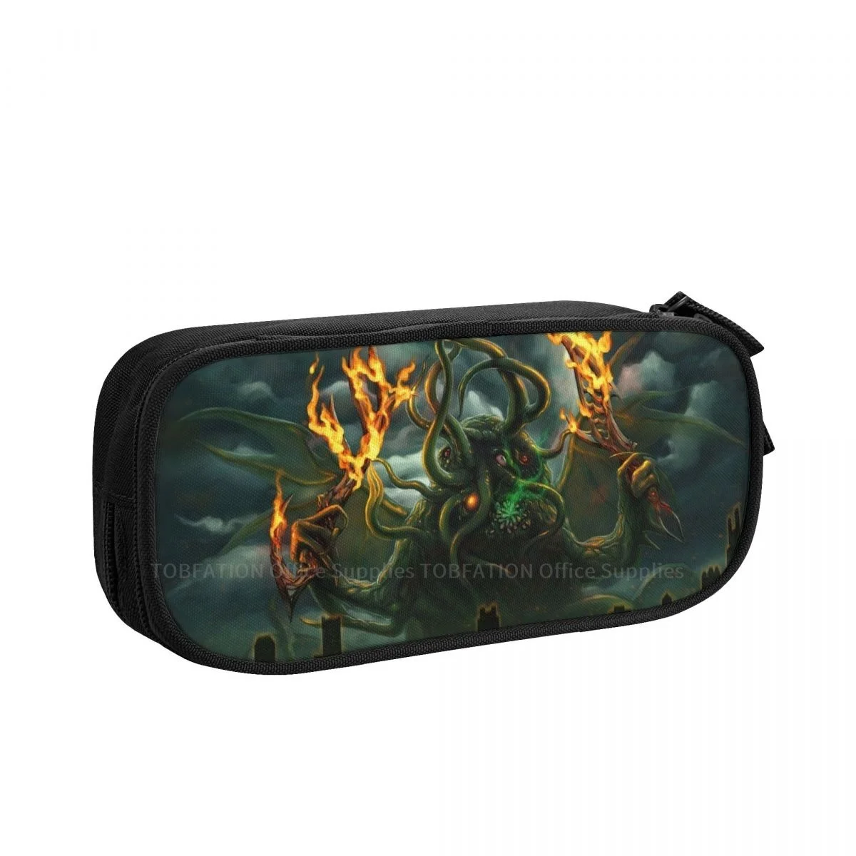 

Wars Pencase Cthulhu Mythos Pencil Bag Girls Boys School Storage Supplies Large Capacity Double Zipper