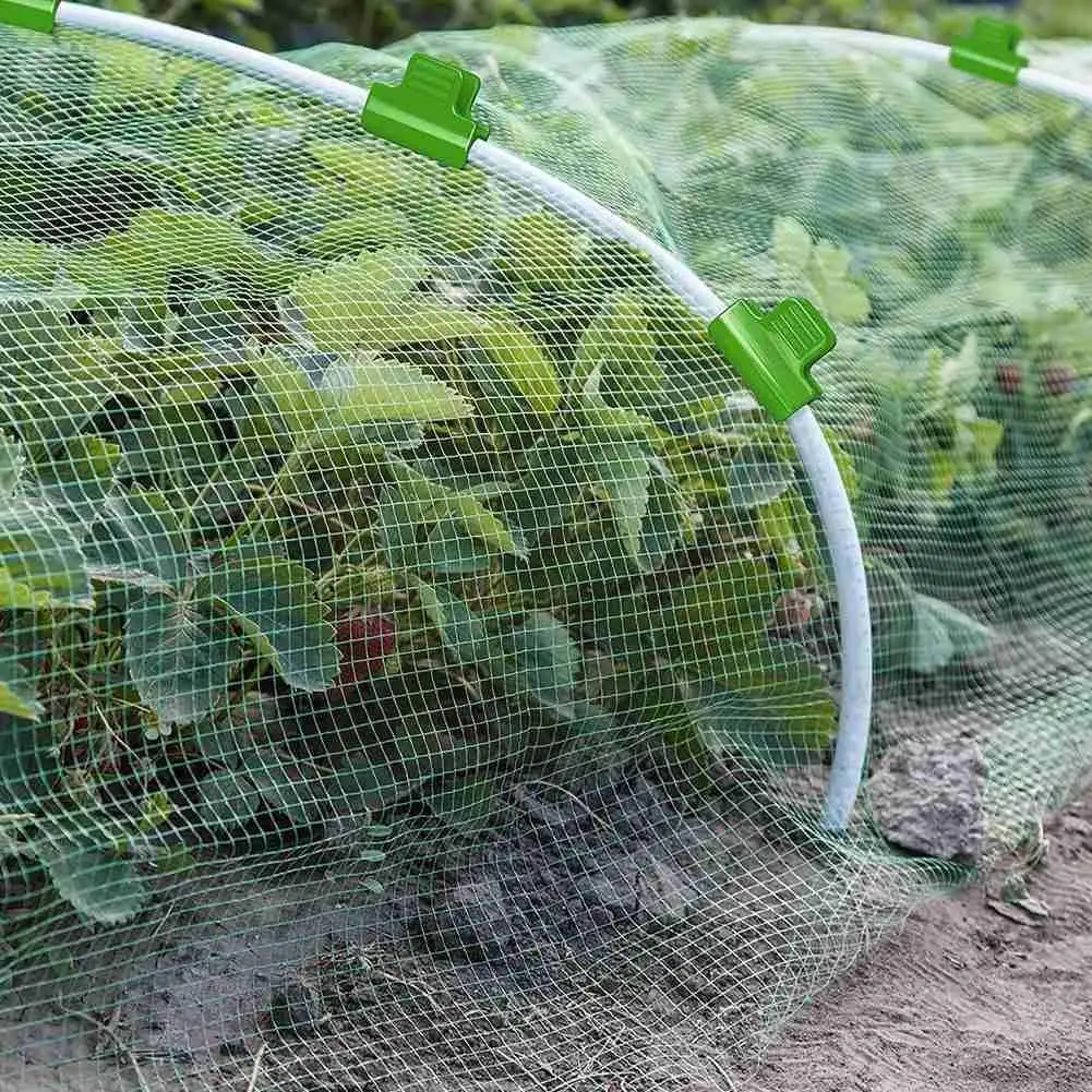 

24/30pcs 11mm/16mm Pipe Clamps Greenhouse Clamp Clips Plant Stakes Snap Clamps Plastic Pipe Clamps For Garden Film Buckle C T6N6