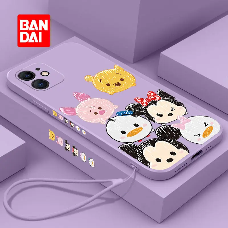 

Bandai Disney Cartoon Phone Case for iPhone 13 13Pro 12 12Pro 11 Pro X XS MAX XR 7 8 Plus SE Kawaii Protective Covers Shell