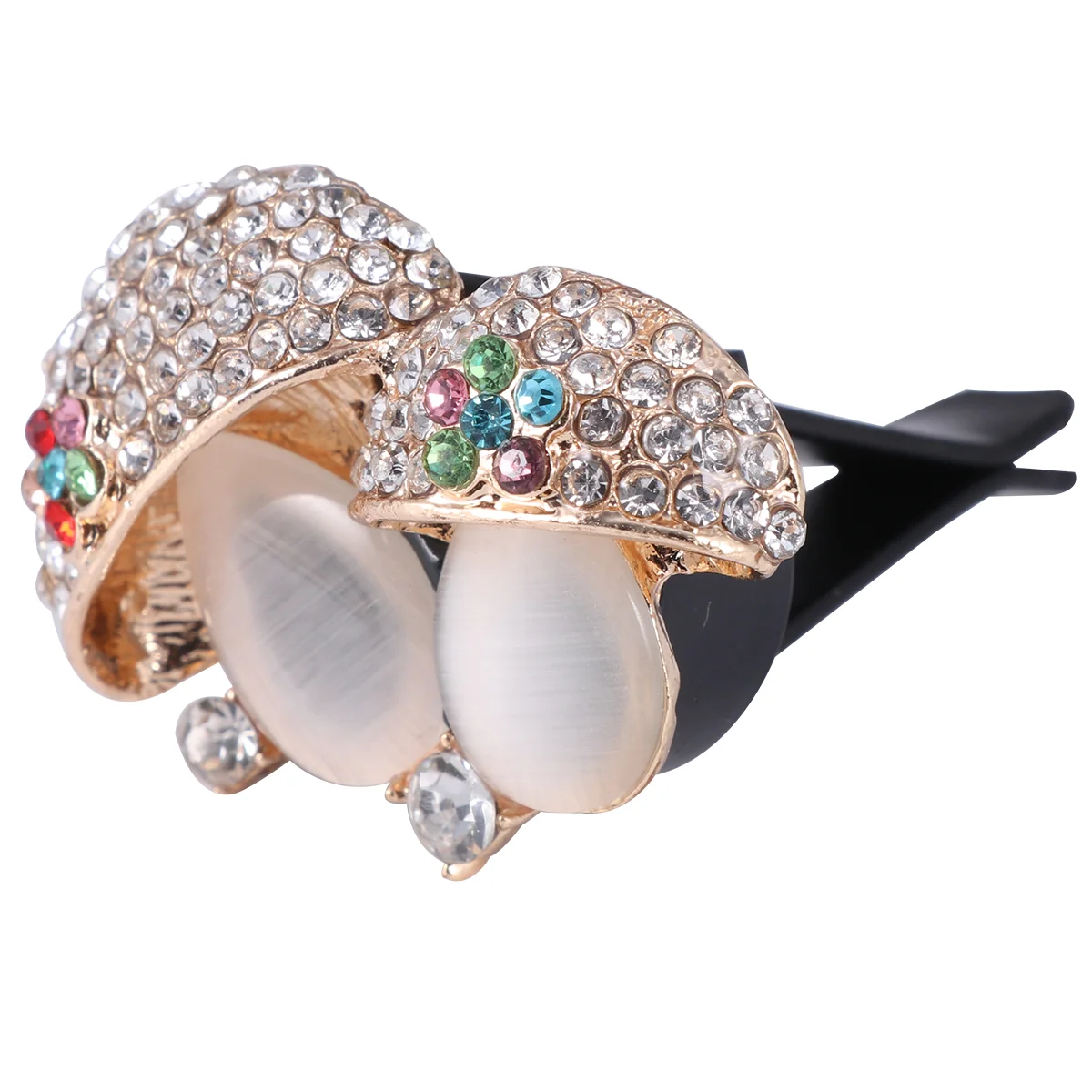 

Car Air Purifier Clip Vent Charms Mushroom Decor Diamond Perfume Essential Oils Diffuser
