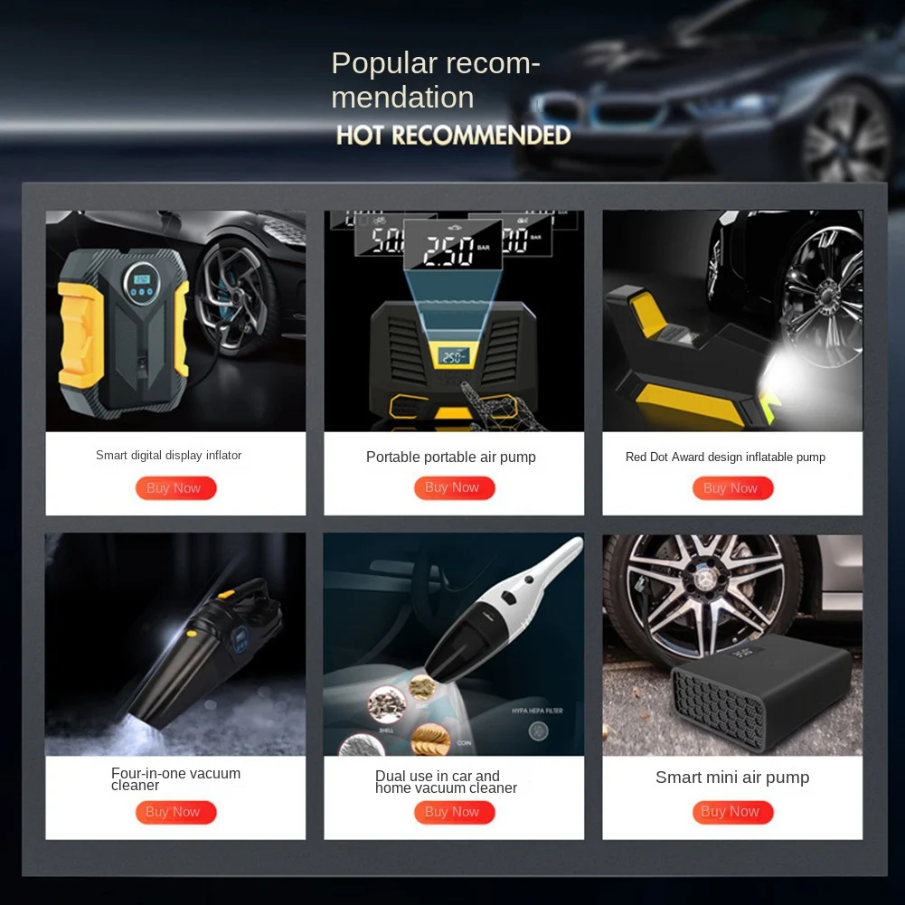 

Rechargeable Air Pump Tire Inflator Portable Compressor Cordless Car Tyre Inflator for Bicycle Balls Mobile Power