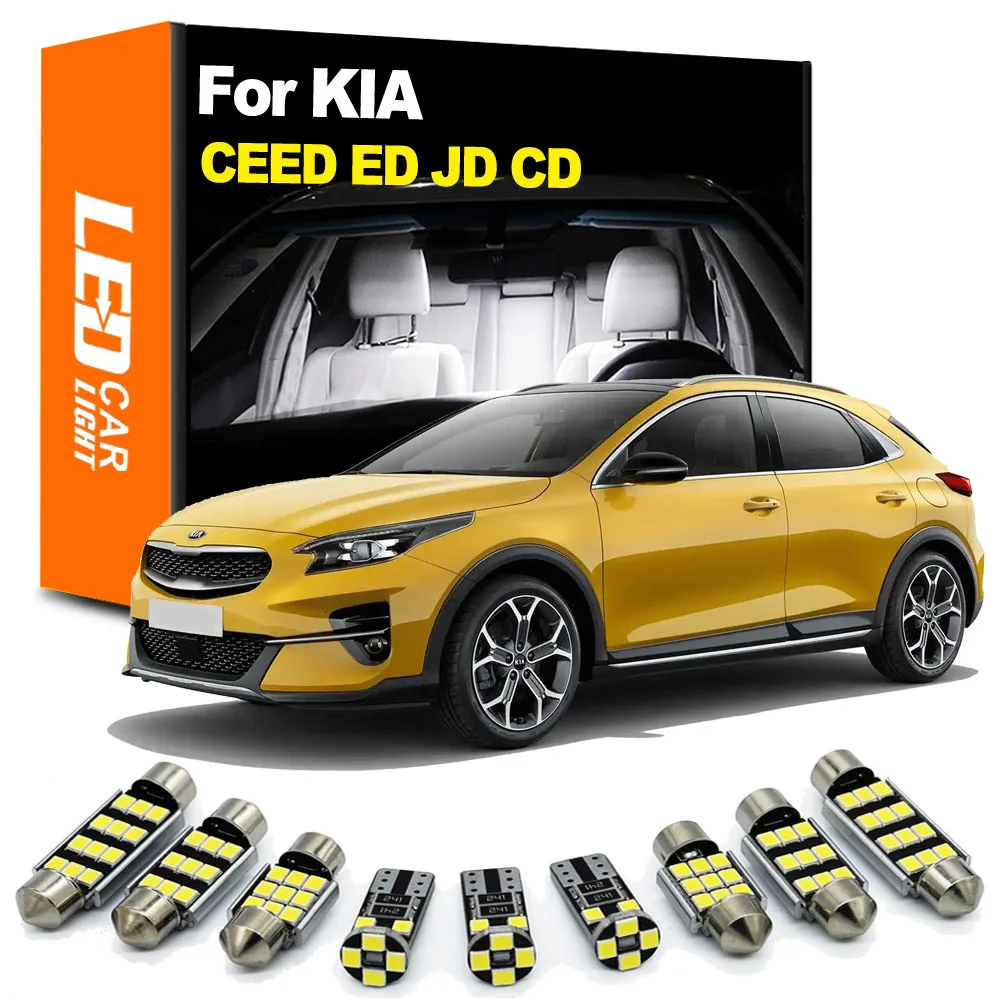 

Zoomsee Interior LED Light Kit For KIA CEED SW JD GT ED CD 2006-2016 2017 2018 2019 2020 Canbus Car Indoor Dome Reading Trunk