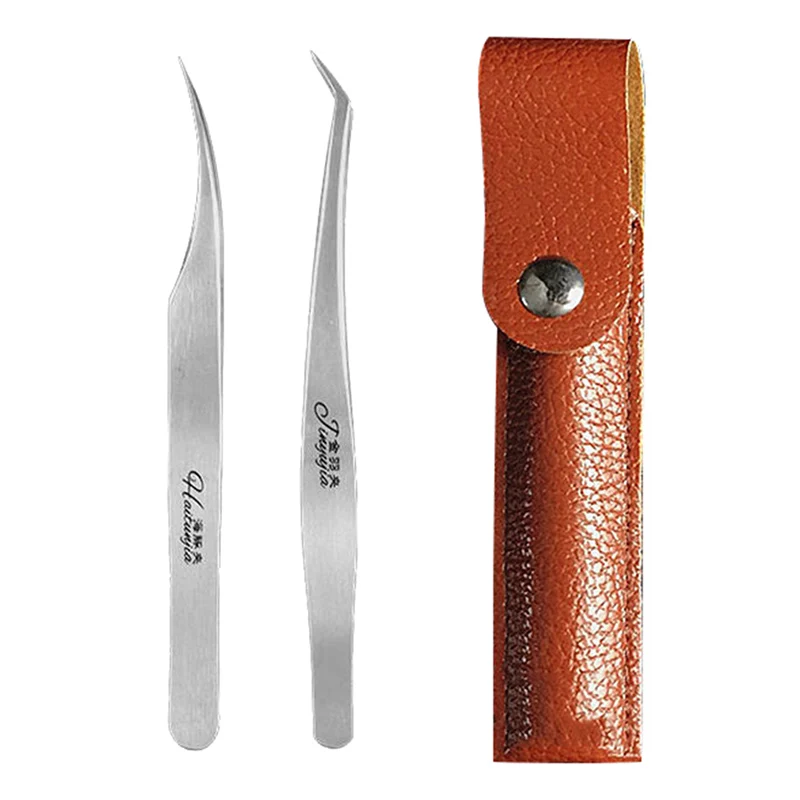 

Golden Feather Dolphin Clip Flower Clip High Precision Elbow Stainless Steel Tweezers Beauty Planting Grafting Eyelashes