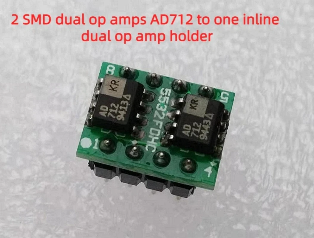 

Два Пластырь от лихорадки AD712 Dual Op Amp преобразовано в одно двойное сиденье AD712 Dual Op Amp, сильная музыка