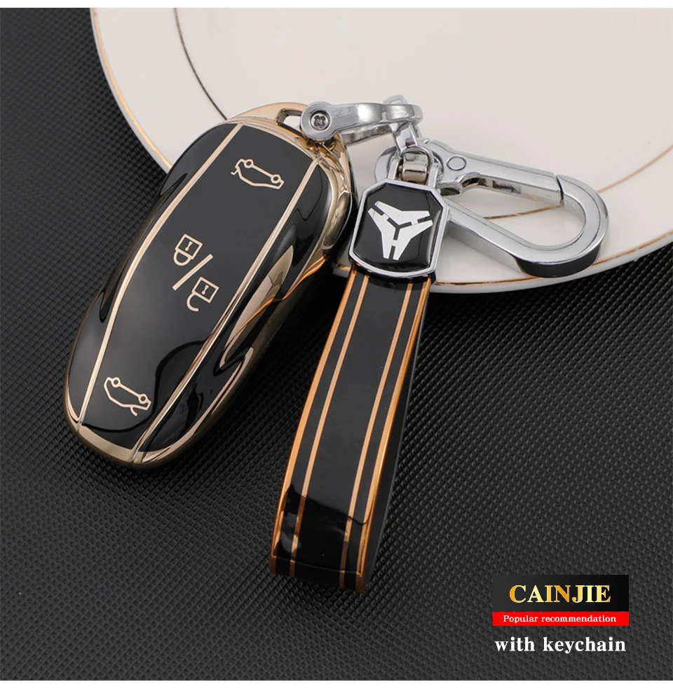 Чехол для Tesla Key чехол модели 3/Y умные аксессуары из ТПУ с объемным корпусом и